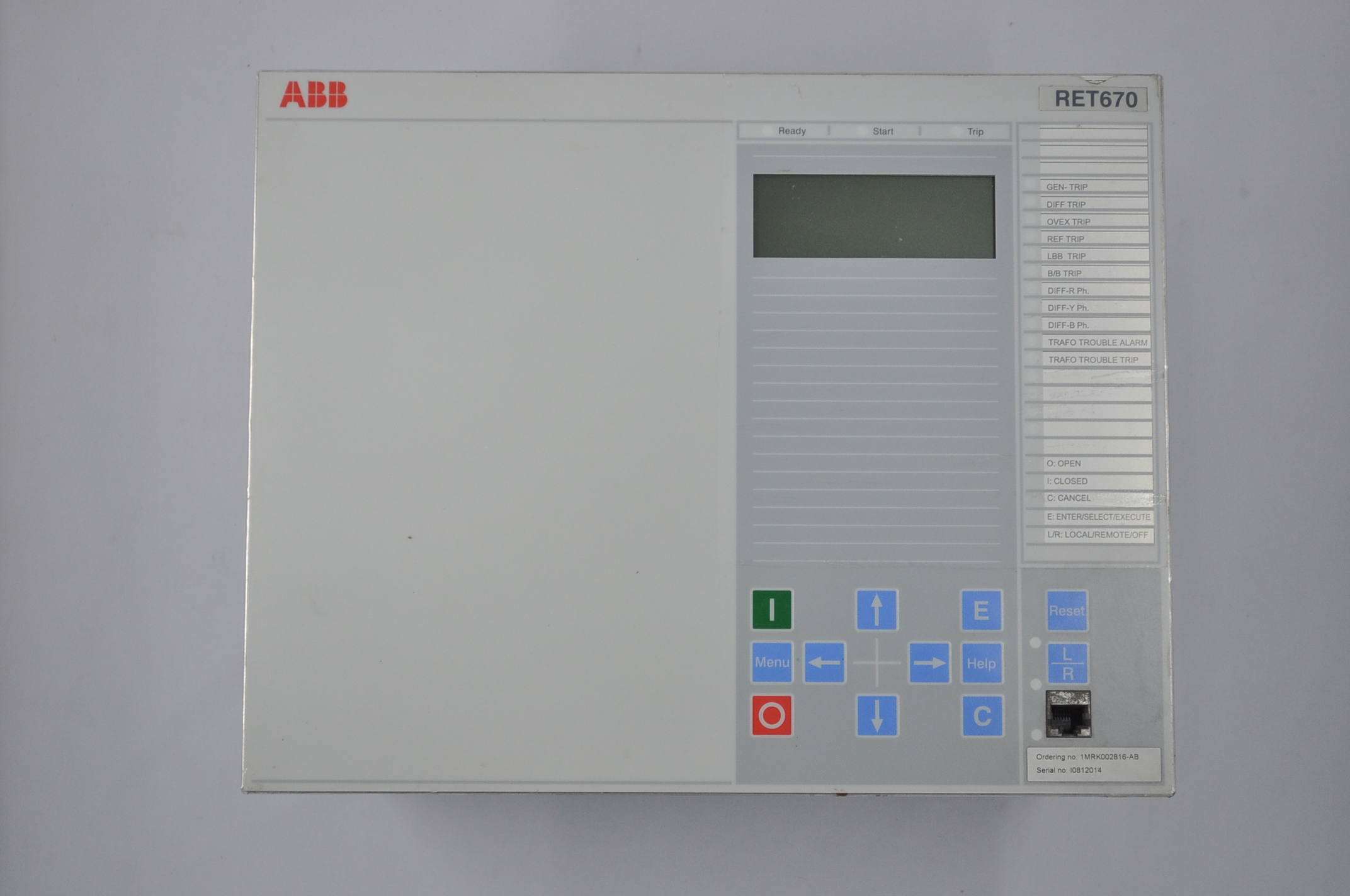 ABB RET670  1MRK004816-AC  控制繼電器模塊
